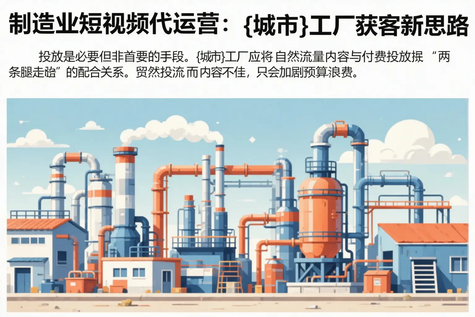 制造业短视频代运营:芷江工厂获客新思路